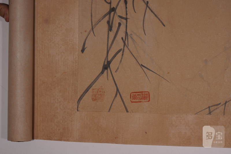 清 华喦花鸟立轴 - 图4